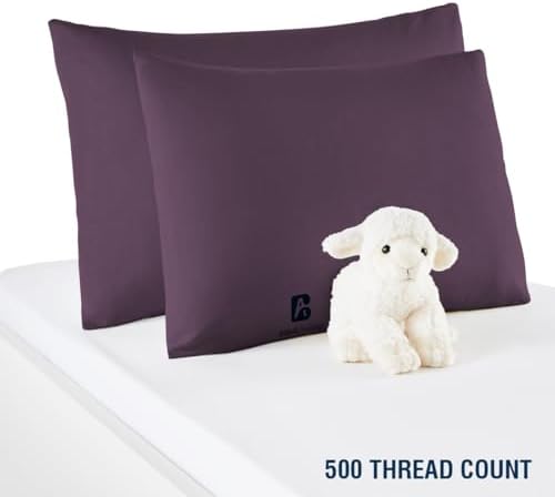 Atiksh Beddings Toddler Travel Pillow Cases 13x18 Plum