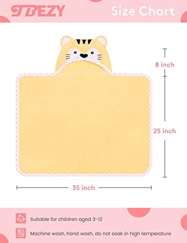 TBEZY Baby Hooded Towel Tiger Design