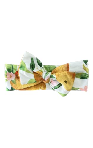 Clementine Bow Stretch Headband for Babies