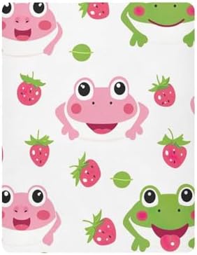 Wajiw Frogs Crib Sheets Soft Breathable Fitted Sheets