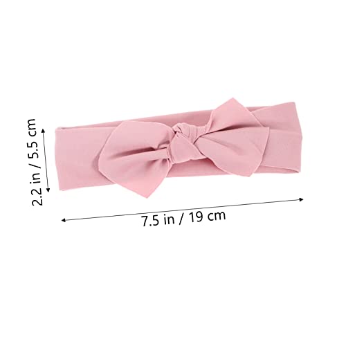 Hemoton Newborn Bow Headbands for Boys Girls