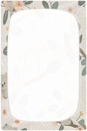 Wajiw Crib Sheets for Girls and BoysSoft Breathable Fitted Sheet28x52In