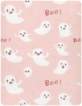 Qilmy Cute Ghosts Fitted Crib Sheet for Baby 1