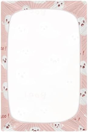 Qilmy Cute Ghosts Fitted Crib Sheet for Baby 1