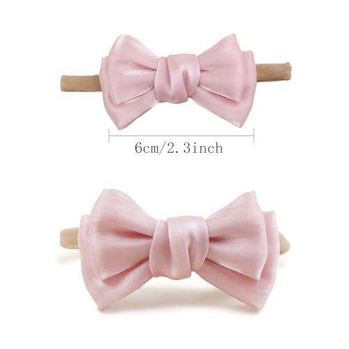 OOSAKU 6pcs Soft Nylon Floral Headbands Set
