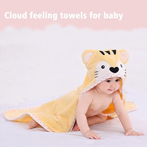 TBEZY Baby Hooded Towel Tiger Design