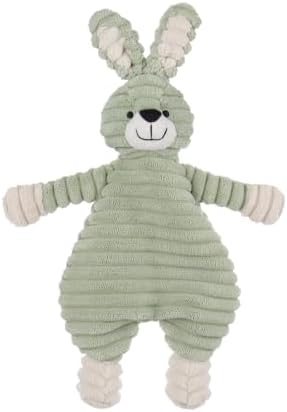 Apricot Lamb Corduroy Bunny Lovey Blanket for Babies