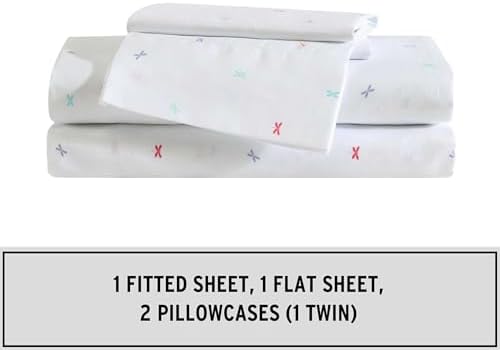 Eddie Bauer Kids Twin XL Sheets with Sham Soft and Stain-Resistant