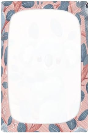 Wajiw Koala Crib Sheets Soft Breathable Fitted Sheets 28x52In