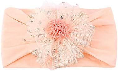 WUTYU 0-3 Year Baby Stretch Flower Tulle Hairband