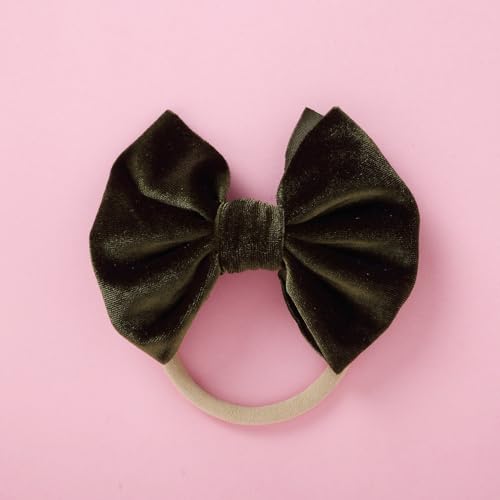 Esumun Baby Velvet Bow Headbands 4PCS