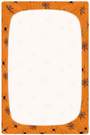 Qilmy Halloween Fitted Crib Sheet for Baby Sleep and Play