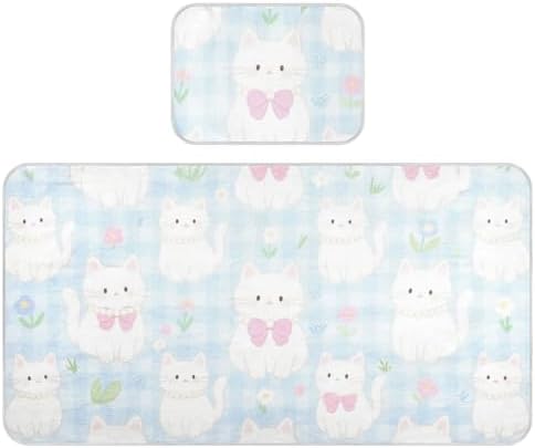 Cute Cartoon Cooling Baby Crib Mattress Protector 28x52