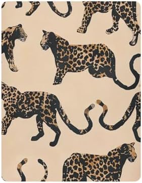 Wajiw Leopard Crib Sheets Soft Breathable Fitted 1