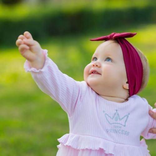 Babygiz Baby Girl Headband with Bow - Maroon
