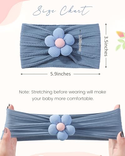 Jollybows 3 Pcs Baby Girls Flower Headbands 1