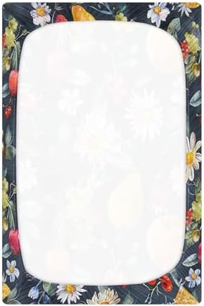 Wajiw Fruits Crib Sheets for Girls Boys 28x52In