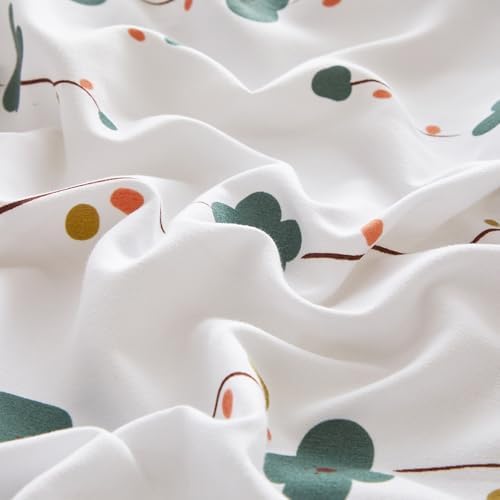 Mucalis Green Floral Toddler Bedding Set for Girls