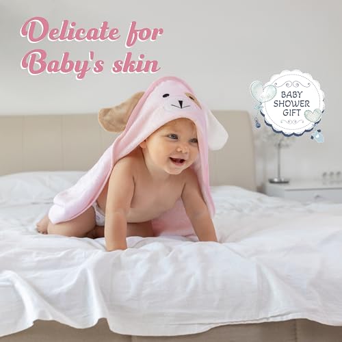Premium Baby Towels with Hood - Ultra Soft Bamboo Viscose