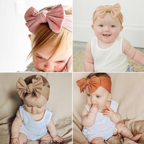 Cupimatch Baby Headbands 6 Pieces Bow Design