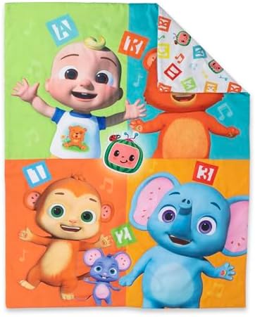 CoComelon Learning is Fun 4-Piece Toddler Bedding Set - Orange