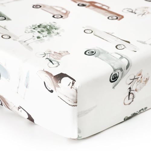 GRSSDER Stretch Jersey Crib Sheets Set 2 Pack
