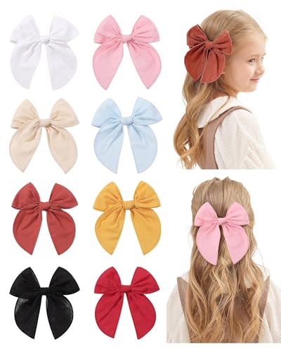 8 Pcs Doboil Baby Girls Hair Clips Bows 55 Inch