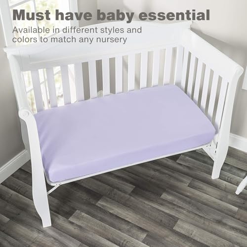 Everyday Kids Fitted Crib Sheet 28x52 Purple