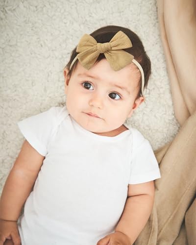Doboi 20PCS Hair Bows Nylon Headbands for Babies and Kids