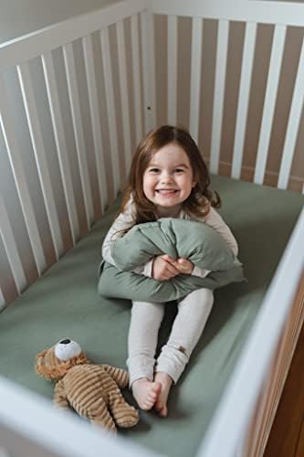 Pobibaby 2 Pack Toddler Pillowcase - Ultra Soft Jersey Knit Sage Green