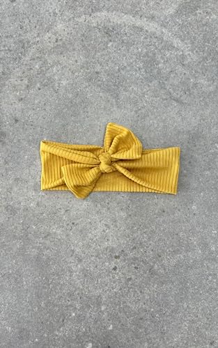 Yellow Stretch Headband with Bow for Baby