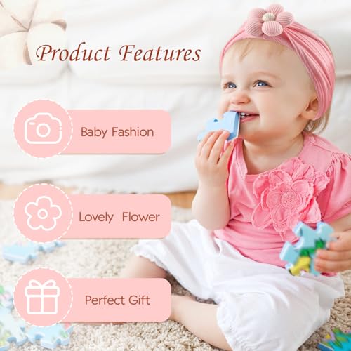 Seiolieliou Cute Flower Headbands Set for Baby Girls