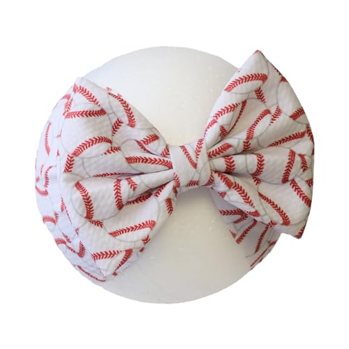 HELYKAKA Basketball Baby Girls Headbands with Big Bows
