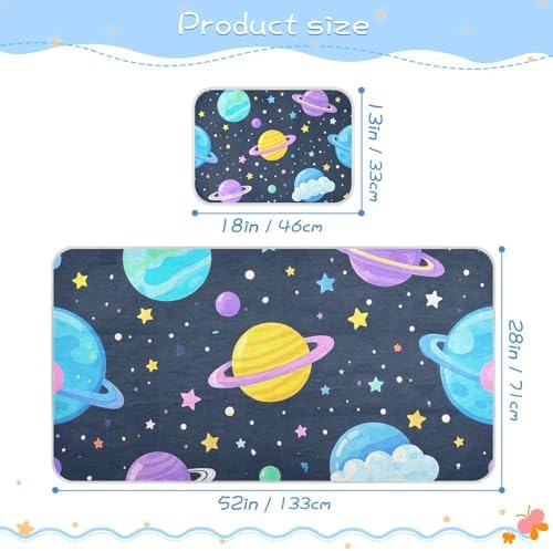 Cooling Baby Mattress Pad Waterproof 28x52 Reusable for Crib and Toddler