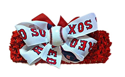 Red Sox Baby Girl Crocheted Headband 1