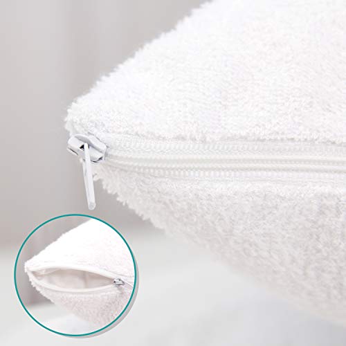 Biloban Toddler Pillowcase Protector 2 Pack - Waterproof Bamboo Viscose