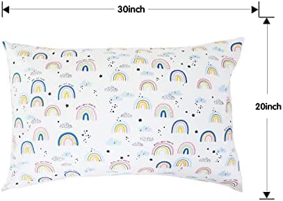 USfivefam Rainbow Clouds Kids Pillowcases 2 Pack 1