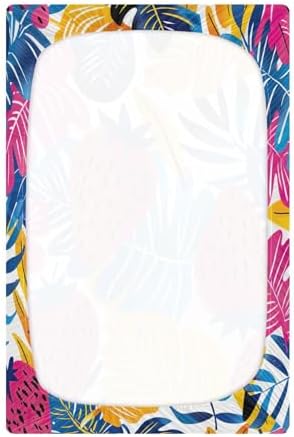 Wajiw Strawberry Crib Sheets Soft Breathable Fitted