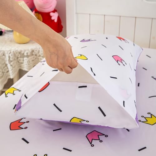 GRAT TIOC 4 Piece Toddler Bedding Set for Girls