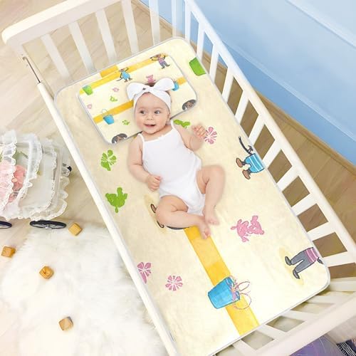 Cooling Baby Mattress Protector Pad 28x52 Reusable