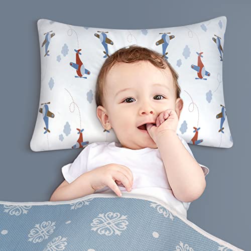 Zenssia Organic Cotton Toddler Pillowcases Pack of 2 1