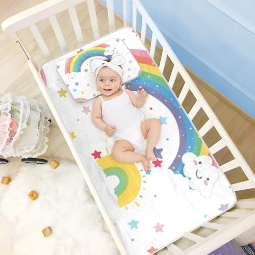 Pure White Cooling Baby Bassinet Mattress 28x52 Inch