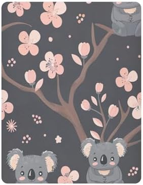 Wajiw Koala Crib Sheets Soft Breathable Fitted Sheets 28x52In 1