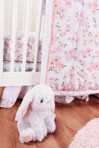 Trend Lab Blush Floral Crib Bedding Set