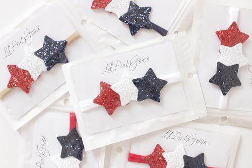 4th of July Glitter Star Headband for Baby