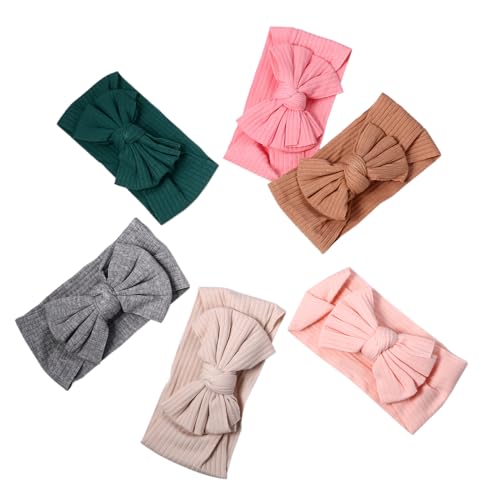 Cupimatch Baby Headbands 6 Pieces Bow Design