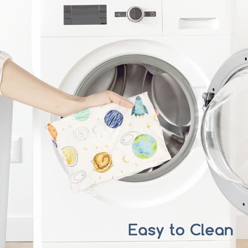 ManFaiSky 2 Pack Toddler Pillowcases with Planet Patterns