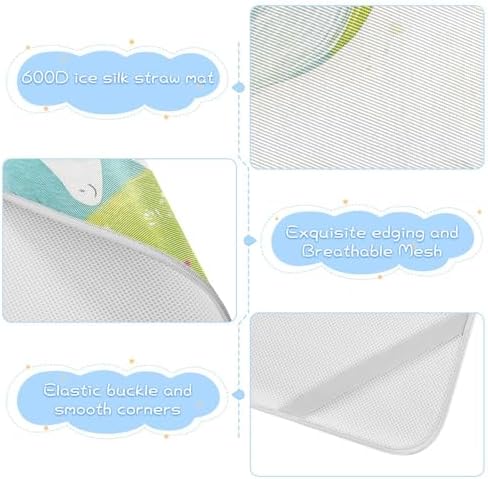 Unicorns Meadow Cooling Mattress Pad for Baby and Toddler