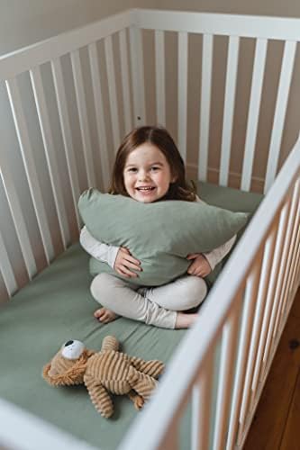 Pobibaby 2 Pack Toddler Pillowcase - Ultra Soft Jersey Knit Sage Green