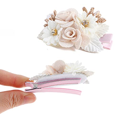 Flower Hair Clips for Baby Girls 6pcs Set